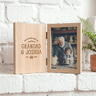 Personalised Adventure Memories Wooden Photo Frame