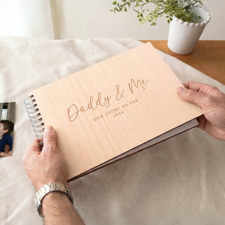 Daddy & Me Wooden Memory Scrapbook