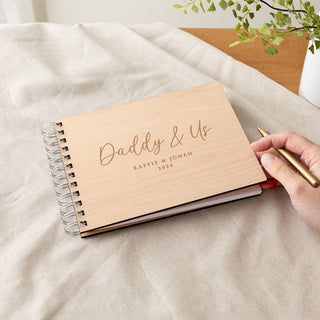 Daddy & Me Wooden Memory Scrapbook