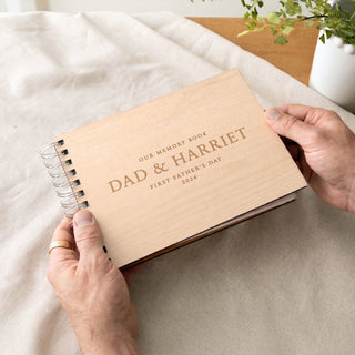 Personalised Wooden Special Memories Scrapbook