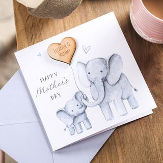 Elephant and Balloon Mother's Day Card