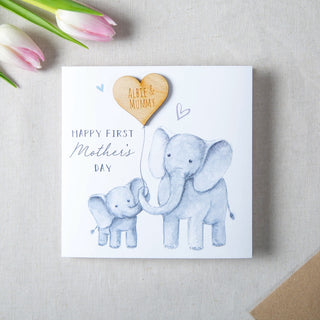 Elephant and Balloon Mother's Day Card