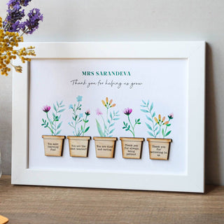 Wildflower Flower Pots Thank You Print