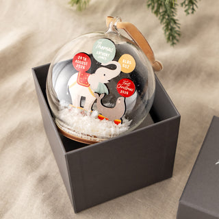 Circus Animals First Christmas Baby Details Bauble