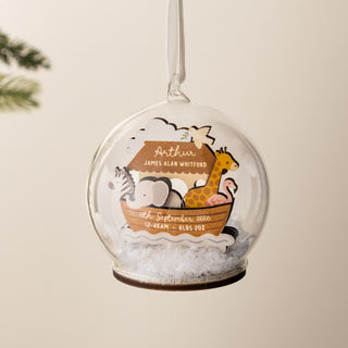 Noah's Ark First Christmas Bauble