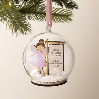 Sugar Plum Fairy Personalised First Christmas Bauble