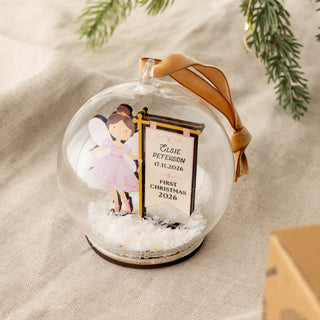 Sugar Plum Fairy Personalised First Christmas Bauble