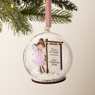 Sugar Plum Fairy Personalised First Christmas Bauble