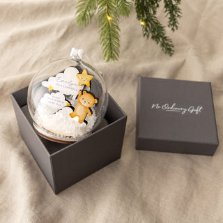 Teddy Bear First Christmas Baby Details Bauble