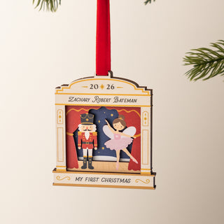 Nutcracker Scene First Christmas Hanging Decoration
