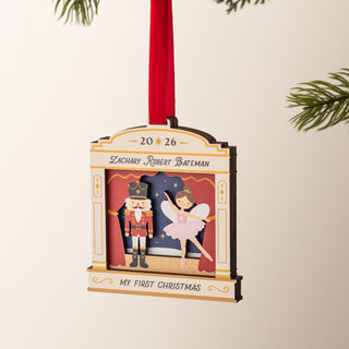 Nutcracker Scene First Christmas Hanging Decoration