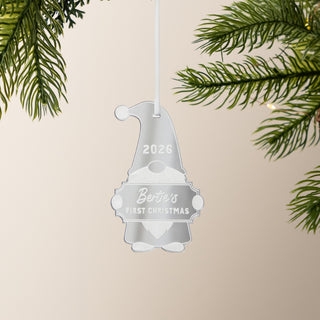 Metallic Gonk First Christmas Decoration