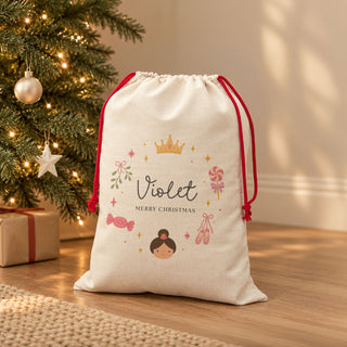 Sugar Plum Fairy Personalised Christmas Sack