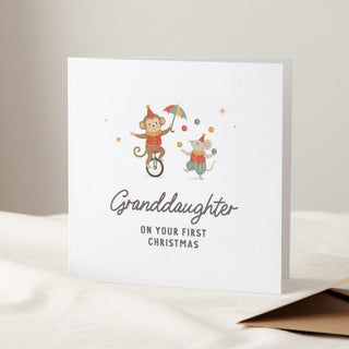 Circus First Christmas Greetings Card