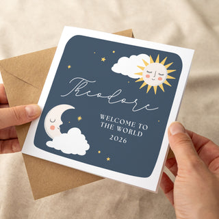 Sun & Moon First Christmas Greetings Card