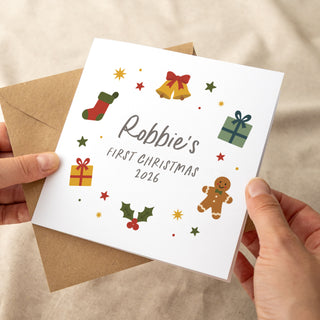 Personalised Festive Christmas Greetings Card