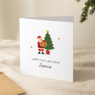 Personalised Father Christmas Greetings Card