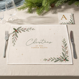 Berry Sprigs Personalised Placemat and Coaster Set