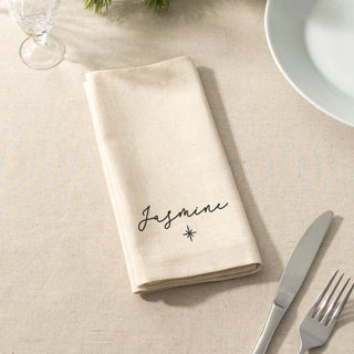 Personalised Linen Napkin Set