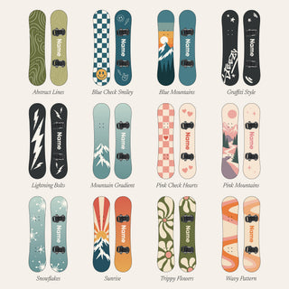 Personalised Snowboard Christmas Decoration Set