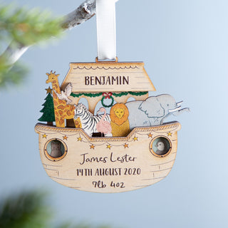 Noah's Ark First Christmas Hanging Decoration