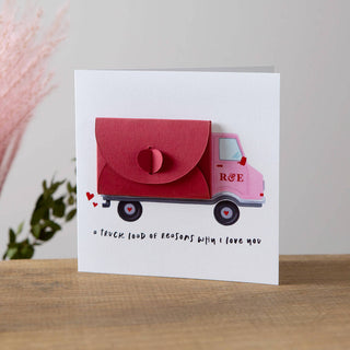 Truck Loads of Love Valentine's Card