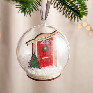 Personalised Family Door Bauble