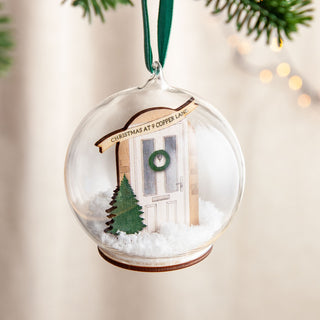 Personalised Family Door Bauble