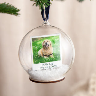 Personalised Pet Photo Memory Bauble