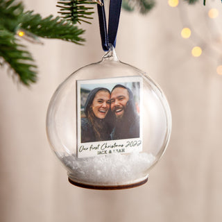 Couple's Photo Memory Bauble