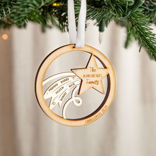 Shooting Star Family Layered Hanging Decoration