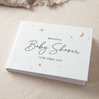 Moon & Stars Baby Shower Guest Book