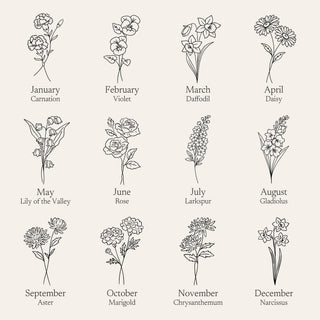 Personalised Birth Flower Wooden Trinket Dish