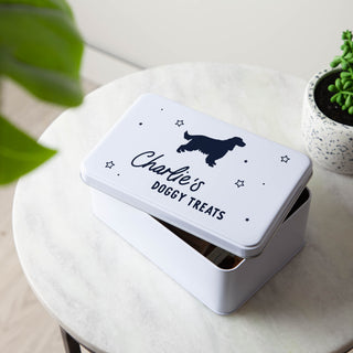 Personalised Dog Treats Storage Tin