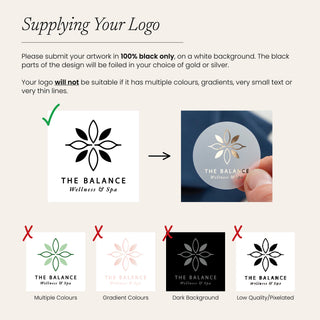 Your Own Logo Custom Foiled Stickers