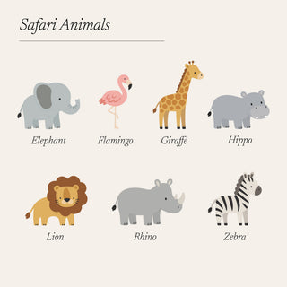 Safari Animal First Christmas Baby Details Bauble