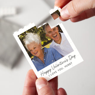 Personalised Valentine's Day Building Block Photo Print