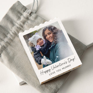 Personalised Valentine's Day Building Block Photo Print