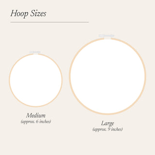 Names in Hearts Cotton Anniversary Hoop