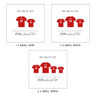 Family Football Shirts Card