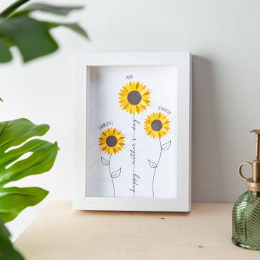 3D Sunflower Family Print