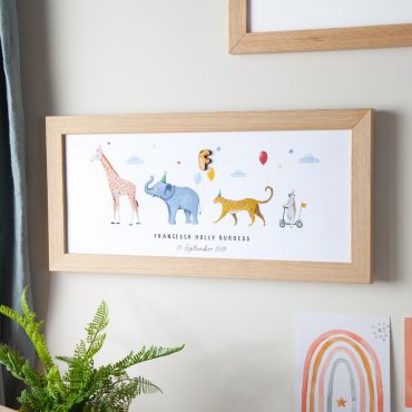 Animal Parade Personalised Framed Print