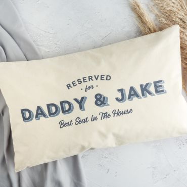 Personalised Reserved For Dad Cushion