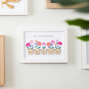 Pink Peonies Reasons I love you A5 Print