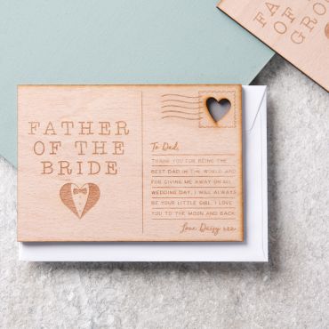 Father Of The…Wedding Thanks Postcard