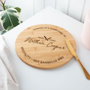 Head Chef Engraved Wooden Chopping Board
