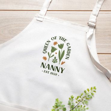 Queen of the Garden Personalised Apron