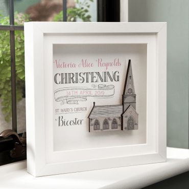 Personalised Traditional Christening Frame
