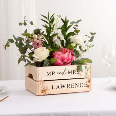 Wildflowers Wedding Table Centrepiece Crate
