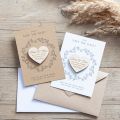 Simple Elegance Heart-Shaped Magnet Save the Date
